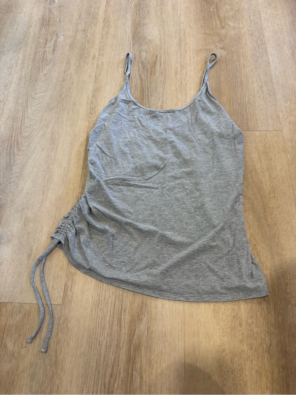 lululemon athletica Light Grey Side-Ruched Camisole